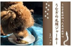うなぎ屋が作った犬のおやつ　うなぎの頭ジャーキー　【 犬のおやつ ジャーキー うなぎ  高たんぱく質  パピー犬 シニア犬 サクサク 川八  】 <AT-12>