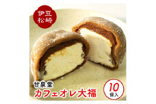 松崎町老舗お菓子処「甘泉堂」の手作りカフェオレ大福