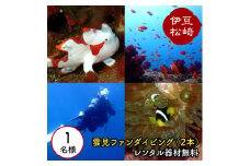 【西伊豆雲見2本ファンダイビング】レンタル器材無料（ドライスーツ除）