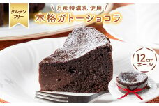 ＜グルテンフリ―＞チョコ好き必見!素材にこだわった「本格ガトーショコラ」 ホールケーキ(12cm)【1481583】