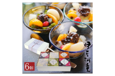 フルーツ あんみつ ６個 風呂敷 セット 伊豆河童 個包装 常温 和菓子 スイーツ 心太 夏 夏季 ひんやり ローカロリー 食物繊維 ところてん ギフト 黒蜜 白蜜 抹茶 ほうじ茶 和