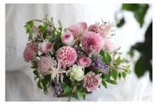 フラワー アレンジメント M 花屋ジヴェルニー 花 ギフト お祝い 誕生日 プレゼント 生花 静岡県 清水町 可愛い 寿