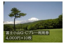 Q37富士小山Ｇ・Ｃプレー利用券　１０枚