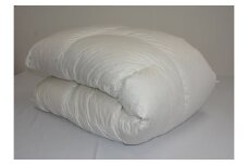 1AC1　２層式キルト羽毛掛けふとんポーランド産マザーホワイトグースダウン93％　シングル