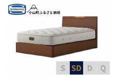 BQ20【シモンズ】ケンドリック　引出付/エグゼクティブ　リッチナット色　SD