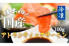 E39【寄附翌月第4金曜発送】日本初！今話題の国産アトランティックサーモン「FUJI ATLANTIC SALMON」【冷凍】1,100ｇ