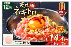 12回 定期便 天然 マグロ ネギトロ まぐろたたき 冷凍 60g 20個 計1.2kg [トライ産業株式会社 静岡県 吉田町 22424397] 小分け 個包装 まぐろのたたき 鮪 まぐろ ネギトロ丼 ねぎとろ マグロたたき