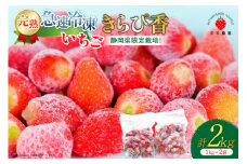 いちご 冷凍 きらぴ香 1kg 2袋 計2kg [ HITOMISHIRI ICHIGO 中村農園 静岡県 吉田町 22424408] イチゴ 苺 フルーツ 果物 itigo