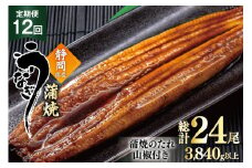 うなぎ 国産 蒲焼 定期便 160g程度 2尾 12回 総計24尾 3.84kg以上 タレ山椒付き 真空パック 個包装 [駿河淡水 静岡県 吉田町 22424511] 静岡県産 静岡 鰻 ウナギ うなぎ蒲焼 鰻蒲焼き 蒲焼き かば焼き 化粧箱 冷凍 unagi