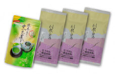 11-13 お茶 茶葉 ティーバッグ  煎茶 深むし煎茶 玄米茶 セット / 川根茶だんらんセット１