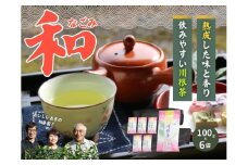 11-16 お茶 茶葉 静岡 煎茶 / おいしい川根茶「和（なごみ）」セット
