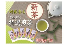 11-54 新茶 静岡川根茶　特選新茶100g×5本