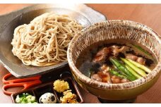 勢川みゆき店の『豊橋産あいち鴨肉のつけ蕎麦セット』（5セット約5人前）