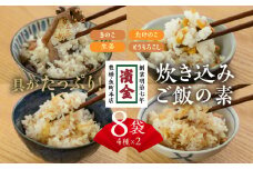 濱金商店 炊き込みご飯の素 8個セット (4種×2) 2合用 