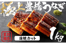 極上 豊橋うなぎ 蒲焼 カット 1kg 夏目商店