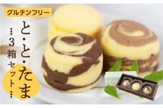ととたま 3個入 (プレーン / ミルクチョコ / ビターチョコ) 3箱