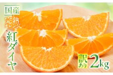 こだわり蜜柑 紅ﾀﾞｲﾔ 家庭用 ﾊﾞﾗ詰め 約2kg入　マルカワ園芸