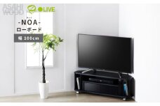 朝日木材 ヌック コーナー対応 テレビ台 幅100cm ≪NOA-1000AV-BK≫ 