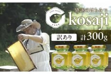 豊橋蜂蜜【kosaji】春はちみつ 300g 訳あり(100g×3) 蜂蜜 はちみつ 国産 常温 はちみつ ハチミツ 蜂蜜 ハニー 送料無料 愛知県 豊橋市