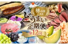 【おまかせ】穂の国の恵み どうまい 定期便 全12回 おまかせコース ( 餃子 むき えび うなぎ おでん 鴨鍋 かも鍋 うなぎ メロン ジェラート フローズンヨーグルト ) ご当地 人気 名産品 頒布会 豊橋