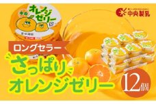 中央製乳 中央オレンジゼリー3p 12個セット おやつ デザート おれんじ 国内製造 果汁 ロングセラー 愛知県 豊橋市