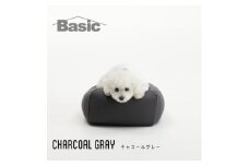 ＜ハナロロ＞ ビーズクッション ペットクッションSカバー付 30L(チャコールグレー)【1240521】