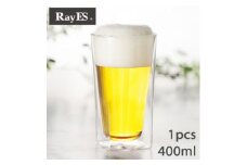 ＜RayES/レイエス＞ダブルウォールグラス　RDS-002L　400ml【1271554】