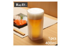 ＜RayES/レイエス＞ダブルウォールグラス　RDS-002Lbf　400ml　フロスト【1272217】