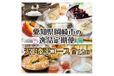 2023年1月発送開始『定期便』毎月届く!愛知県岡崎市の逸品～天下泰平コース～全12回【5119121】