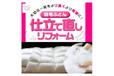 羽毛ふとん増量プチリフォーム(シングルサイズ)【1446562】