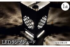 LEDランプシェード　七宝文様丸型【1589816】