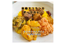 本格スリランカ ポークカリーセット 愛知県岡崎市産 ジャスミンライス付き 3食【1626998】