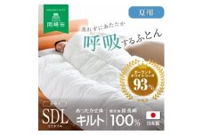 [夏用]究極に軽く、蒸れない羽毛ふとん (セミダブルロングサイズ)170×210cm(PWC)【1639827】
