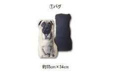[35-04-1] 動物型シェイプクッション(パグ)