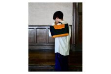 [50-15] 尾州デニム生地と革で作ったトートバッグ『life』
