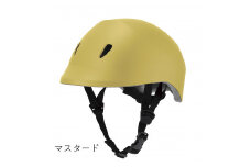 [15-66-2] カジュアル　自転車ヘルメットdolphin SMサイズ (マスタード)