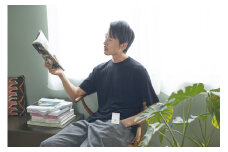 [60-05-3] 【尾州産】想像を覆す極上メリノウール100%Tシャツ（ブラック）Lサイズ