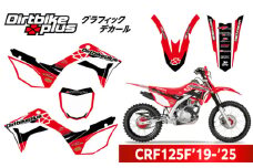 ダートバイクプラスオリジナル CRF125F’19-’25 グラフィックデカールキット / デカール 転写シート バイク ステッカー / 瀬戸市 / 株式会社ダートフリーク [BBBD011]