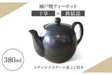 【瀬戸焼】ティーポット 十草 鉄結晶 380ml（2人用）【矢野製陶所】 / おうちカフェ ティータイム 癒し [BBCP006]