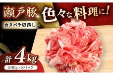 瀬戸豚 カタバラ切落し 4kg / 豚肉 小分け 切り落とし / 瀬戸市 / 関屋精肉店 [BBBQ155]