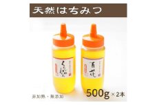 竹内養蜂の蜂蜜2種(くろがねもち・百花) 各500g【1302228】