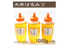 竹内養蜂の蜂蜜3種(みかん・くろがねもち・百花) 各1000g【1302392】