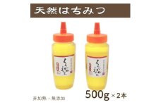竹内養蜂の蜂蜜1種(くろがねもち2本) 各500g【1488845】