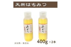 竹内養蜂の蜂蜜1種(みかん2本) 各400g プラスチック便利容器【1488855】