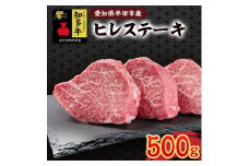愛知県半田市　知多牛ヒレステーキ500g【1542919】