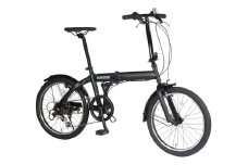 BAGGIO　防災対応20型６スピードノンパンク折りたたみ自転車　色：ブラック