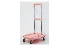 ハンドルが伸縮する台車「フルーリーCarry」　カラー：サクラ（ピンク）