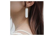 【Unomismo】琺瑯アクセサリー 「BP2(ボールピアス45)」　ホワイト