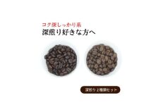 スペシャルティコーヒー 深煎り コーヒー豆 2種類セット　合計600g(粉 中挽き)【1346216】