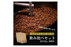 スペシャルティコーヒー コーヒー豆 3種類セット　合計450g(粉 中挽き)【1346185】